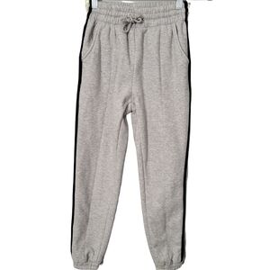 Whiteroom+Cactus Heathered Gray Side Stripe Jogger Sweatpants